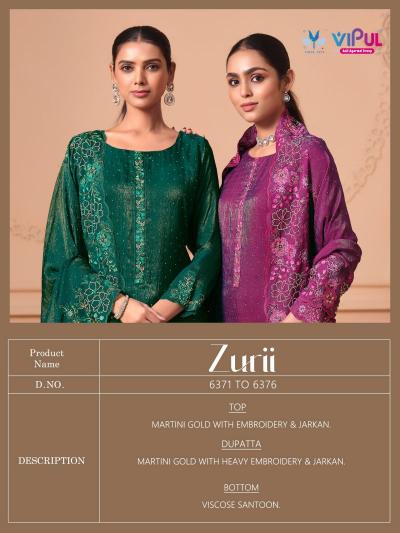 Vipul zurii silk dress material wholesale